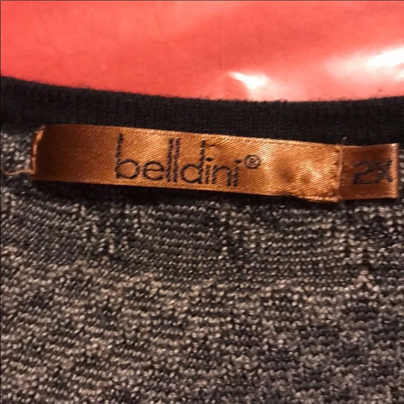 Belldini | Printed Top | Black Taupe | 2X - Picture 6 of 8